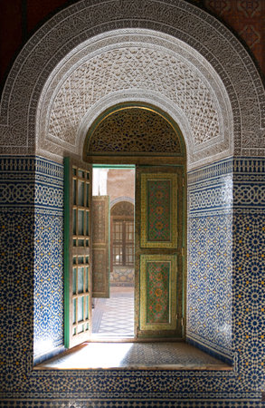 Telouet, Morocco - March 25.2006: The Kasbah palace insideのeditorial素材