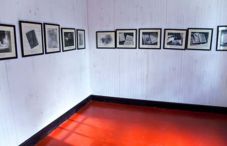 Durban, South Africa - March 10, 2010:  A room of the Gandhi's house in Sarvodaya quarterのeditorial素材