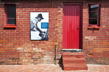 Soweto, South Africa - march 15, 2010:  The rear entrance of the Mandela house museumのeditorial素材