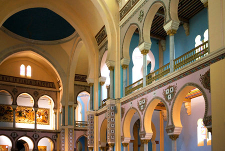 Tunisia, Carthage, the St Louis cathedralのeditorial素材