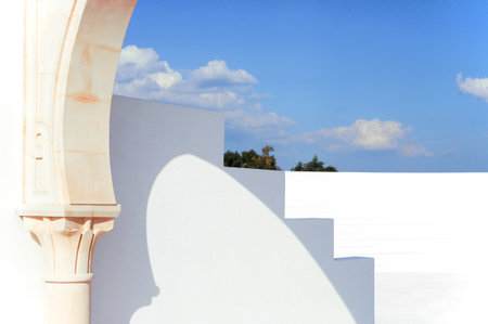 Tunisia, Hammamet, the new Medina's anphitheatreの写真素材