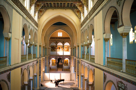 Carthage, Tunisia - April 26, 2006: The nave of  the St Louis cathedralのeditorial素材