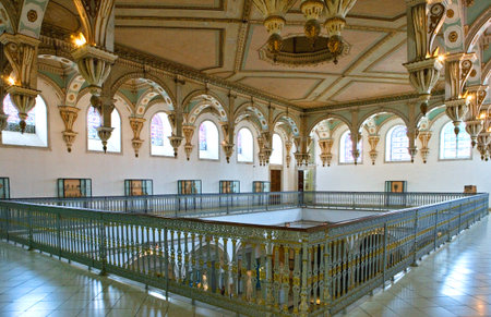 Tunis, Tunisia, - May 3, 2007: The interior hall of  the Del Bardo museumのeditorial素材