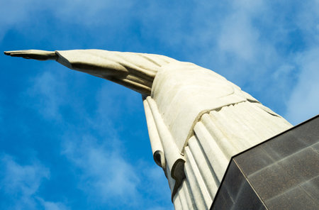 Rio De Janeiro, Brazil  - September 7, 2013:  The statue of Christ the Redeemer on Corcovadoのeditorial素材