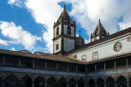 Brazil, Salvador, the cloister of the St. Francisco church and conventのeditorial素材