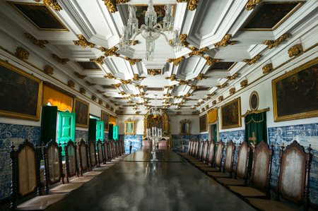 Brazil, Salvador, the refectory of the church of the Third Order of St. Franciscoのeditorial素材