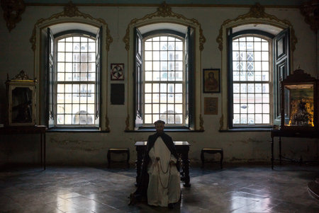 Brazil, Salvador, statues of saints in the sacristy of the Basilica Cathedralのeditorial素材