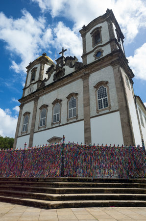 Brazil, Salvador, the church Do Bonfimの写真素材