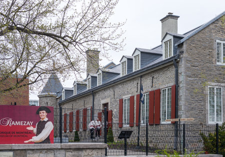 Montreal, Canada - May 13, 2014: Quebec, a restaurant on the basement of the Ramezay castleのeditorial素材
