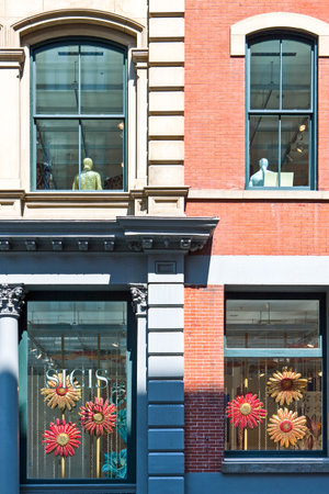 New York, U.S.A. - July 7, 2009: Manhattan,Soho, thr shops of Greene streetのeditorial素材