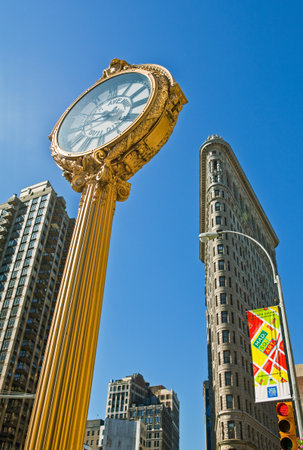 New York, U.S.A. - July 8, 2009: Manhattan,Madison square,the Flatiron buildingのeditorial素材