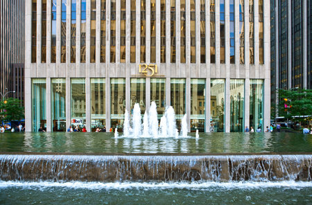 New York, U.S.A. - July 8, 2009:  Manhattan,the buildings of Avenue of the Americas