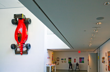 New York, U.S.A. - July 9, 2009: Manhattan. art works in the  halls of the MoMAのeditorial素材