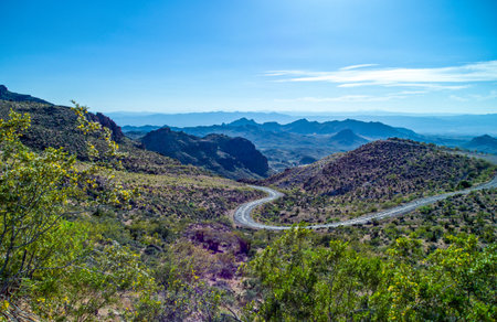 U.S.A. Arizona, landscapes from the Route 66 near Sitgreaves Passの写真素材