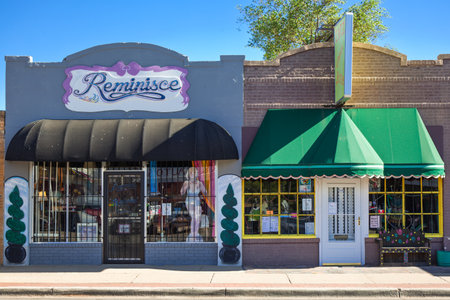 Amarillo, U.S.A. - May 21, 2011: Texas, vintage store on the Route 66のeditorial素材