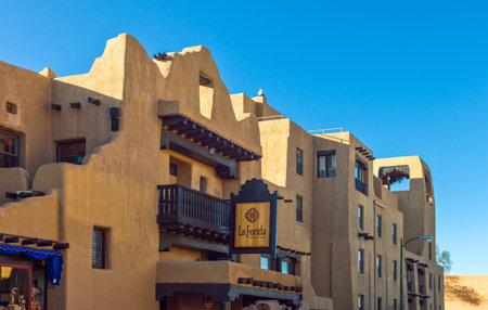 Santa F, USA - May 22, 2011: New Mexico, Route 66, the stores of the city centerのeditorial素材