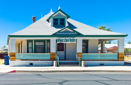 Needles, U.S.A. - May 27, 2011: California, the Women's Club on the Route 66のeditorial素材