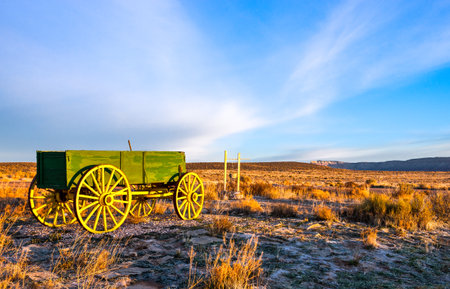 USA, Arizona, the Hualapa Ranch at dawnの写真素材