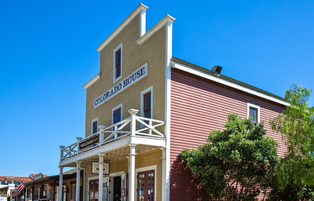 San Diego,  U.S.A. - June 2,  2011:   The typical shops of the Old Townのeditorial素材