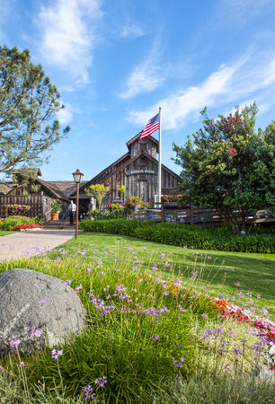 San Diego,  U.S.A. - June 2,  2011:  A bar restaurant in the Seaport villageのeditorial素材