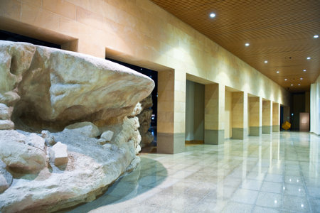 Riyadh, Saudi Arabia - November 18, 2008:  Exhibitions in the inside of the National Museum.のeditorial素材