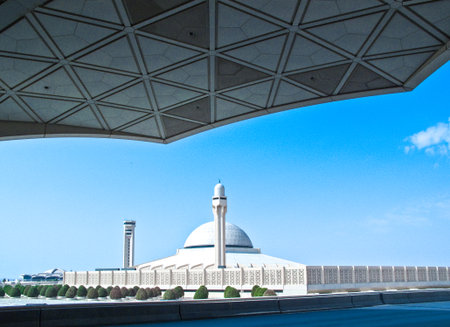 Riyadh, the airport mosqueのeditorial素材