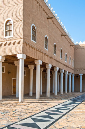 Riyadh, the porch of the Murabba Palace.のeditorial素材