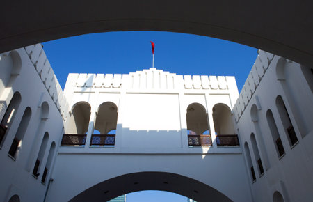 Manama, Bahrain -  December 9, 2006: The Bab Al Bahrain palace the city centerのeditorial素材
