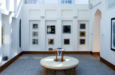 Muharraq,  Bahrain - December 6, 2006:  The Mohammed Bin Faris Music House inside.のeditorial素材