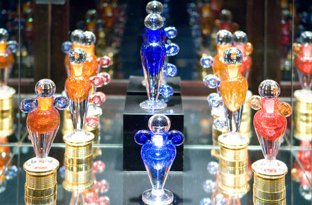 Manama, Bahrain - January 11, 2007:  Decorations in a luxuty hotel in the Seef quarter.のeditorial素材