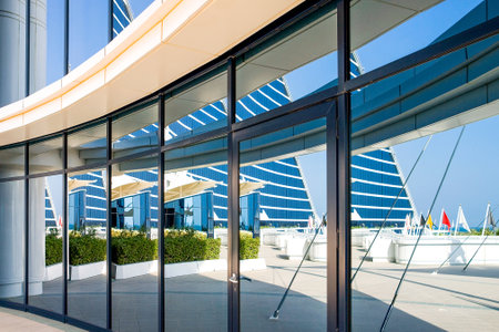 Dubai, U.A.E. - November 12, 2006:  The interesting architectures of the Jumeirah hotelのeditorial素材