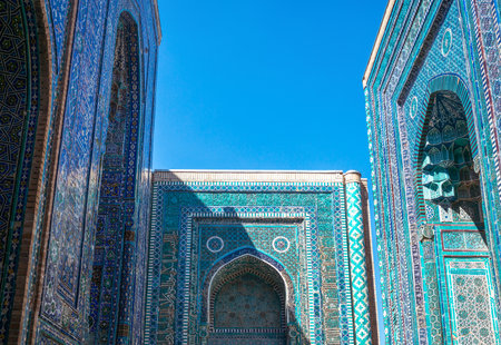 Uzbekistan, Samarkand, the Shakhi Zinda Ensembleのeditorial素材