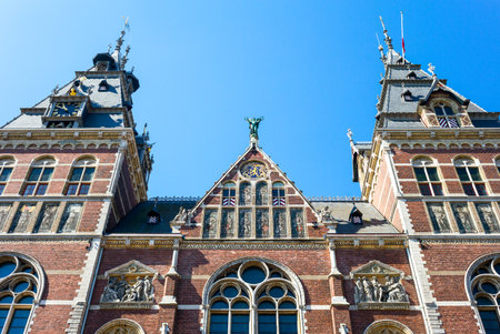 Amsterdam, Holland - July 23, 2014: The rear facade of the Rijksmuseumのeditorial素材