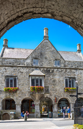Kilkenny,  Ireland - August 2, 2013: The ancient Rothe House in High streetのeditorial素材