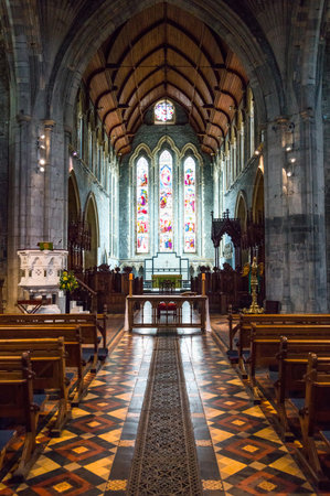 Ireland, Kilkenny, the St Canice's cathedral interiorのeditorial素材