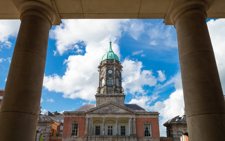 Ireland, Dublin, the upper yard of the Dublin Castleのeditorial素材