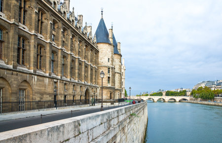 France,Paris, the City Island, the Justice palaceのeditorial素材
