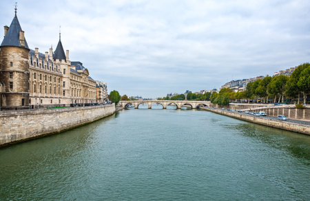 France,Paris, the City Island, the Justice palaceのeditorial素材