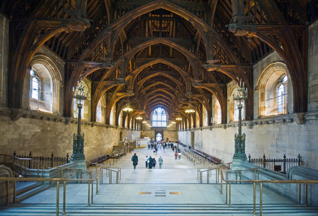London, England - July 3, 2008: The Westminster Parliament Hallのeditorial素材