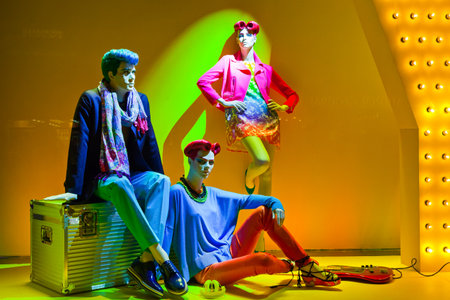 London, England - January 27, 2012:  The shop window of a store in the city centerのeditorial素材