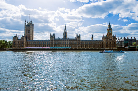 London, England - June 28, 2008:  The Westminster palace seat of Parliamentのeditorial素材