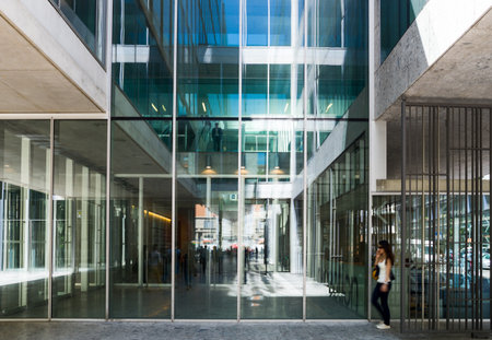 Milan, Italy - May 7, 2012: The architectures of the Bocconi Universityのeditorial素材