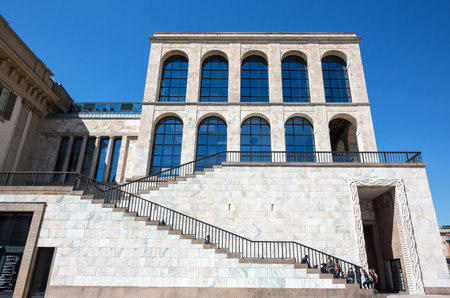 Milan, Italy - April 12, 2012: The Museum of the twentieth centuryのeditorial素材
