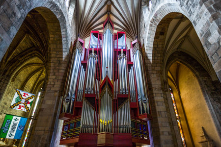 Great Britain, Scotland, Edinburgh, the organ  of the St. Gile's cathedral.のeditorial素材