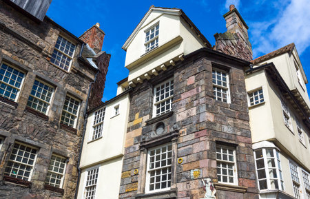 Great Britain, Scotland, Edinburgh, Royal Mile, Canongate, the John Knox house.のeditorial素材