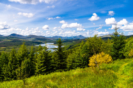 Great Britain, Scotland, Highlands, landscapes in the Lochash area near the Eilean Castle