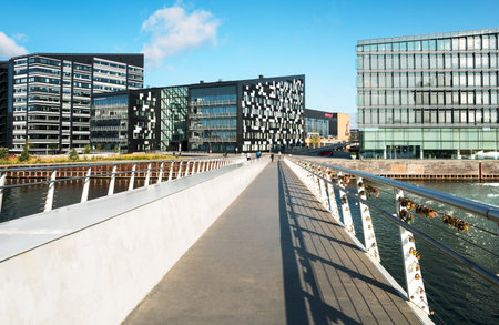 Copenhagen, Denmark - July 20, 2015:  The modern architectures of the Island Brygge quarterのeditorial素材