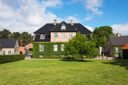 Copenhagen, the garden house of the Rosenborg castleのeditorial素材