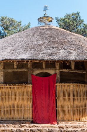 Ethiopia, Bahir Dar, the hut shape orthodox church of Azwa Mariamのeditorial素材