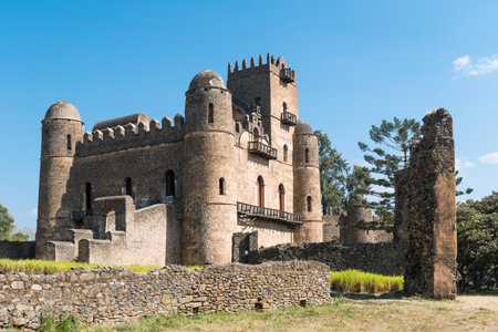 Ethiopia, Gondar, the Emperor's palaceのeditorial素材